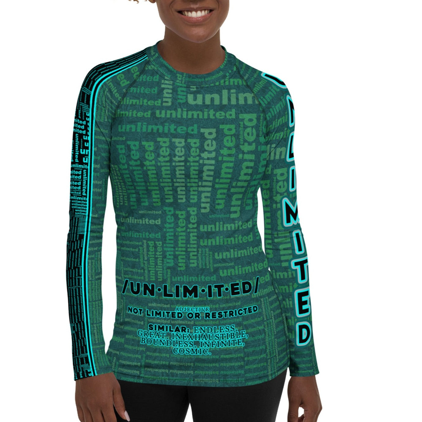 Unlimited Green - Women's Rash Guard