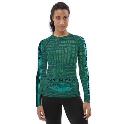Unlimited Green - Women's Rash Guard