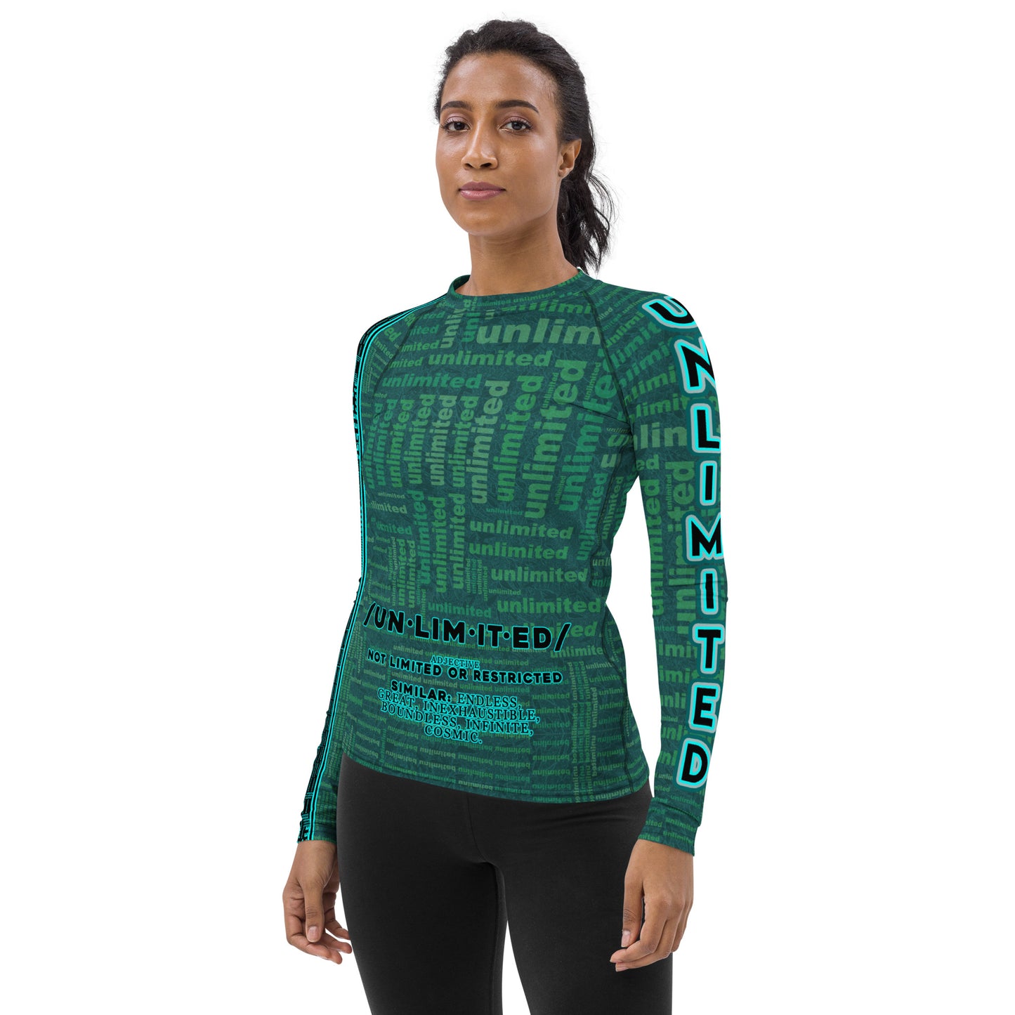 Unlimited Green - Women's Rash Guard