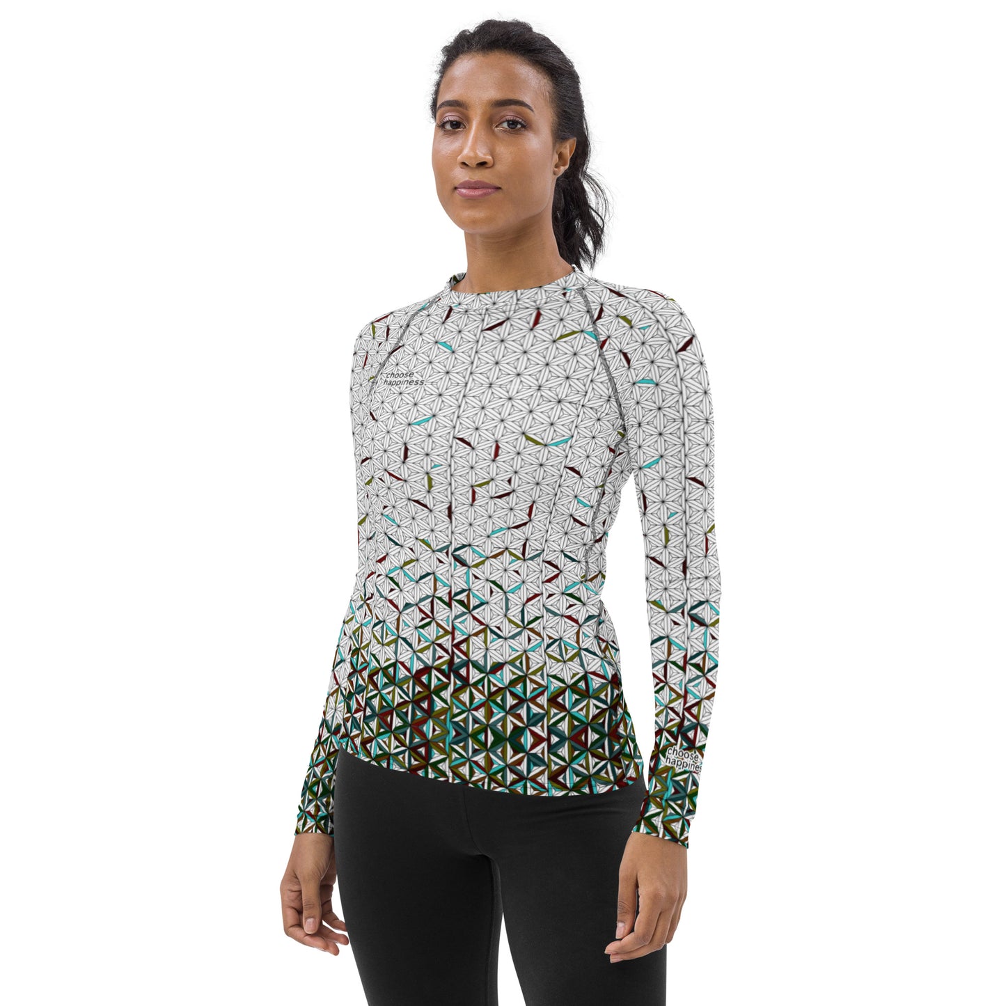 Choose Happiness - Women's Rash Guard