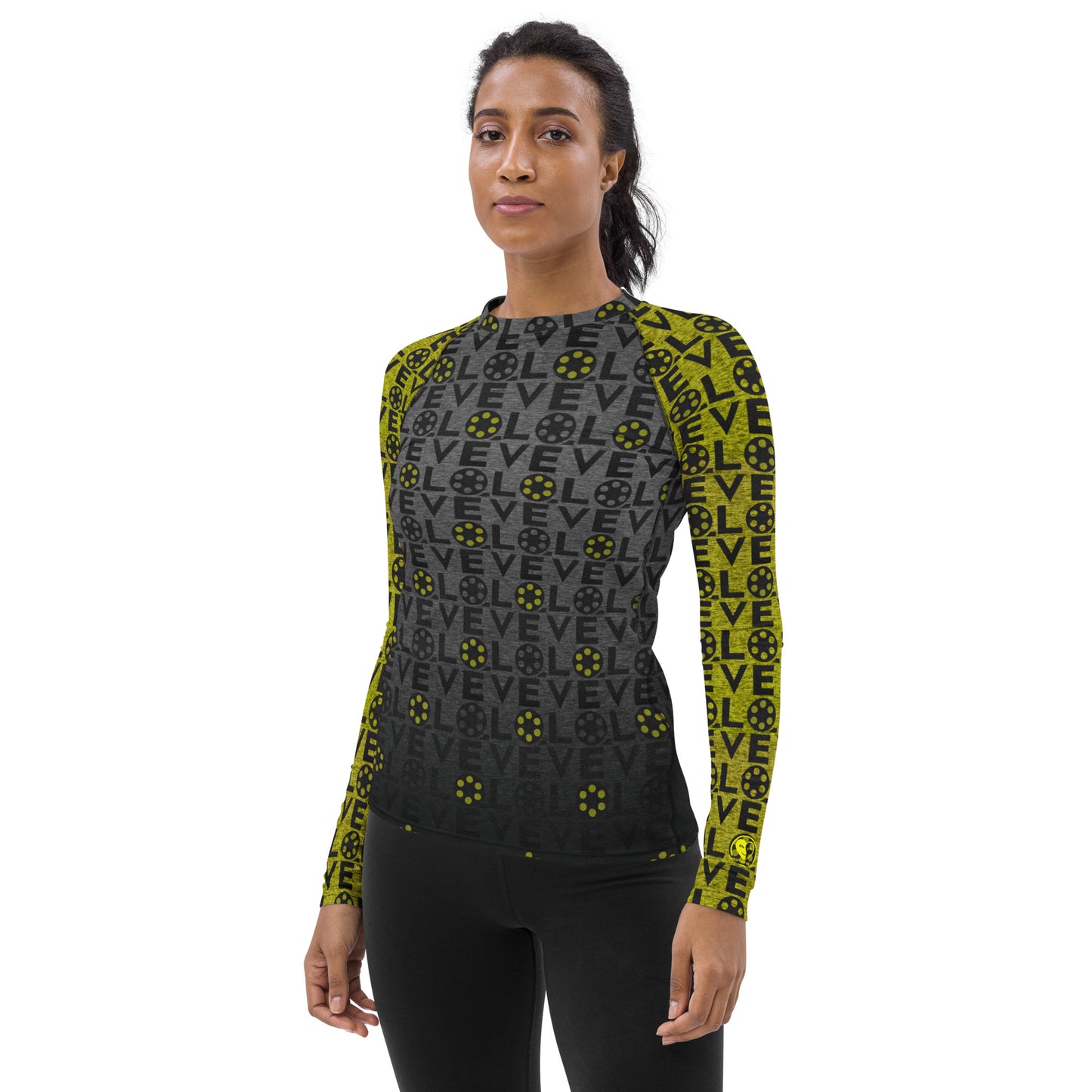 Love Movies Filmmaking- Women's Rash Guard for Yoga Running Workout