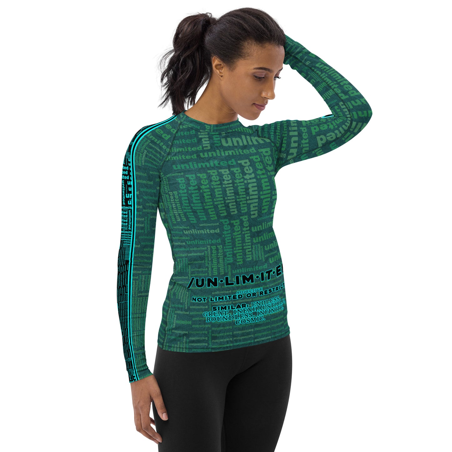 Unlimited Green - Women's Rash Guard