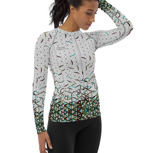 Choose Happiness - Women's Rash Guard