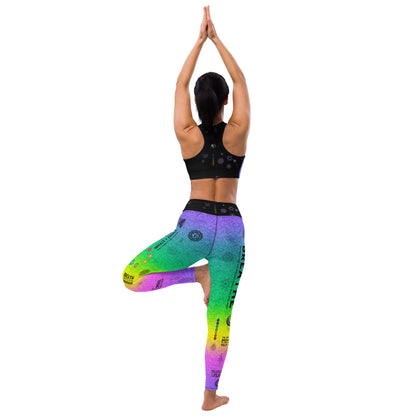 Breathe Inhale Exhale | Colorful | Yoga Leggings