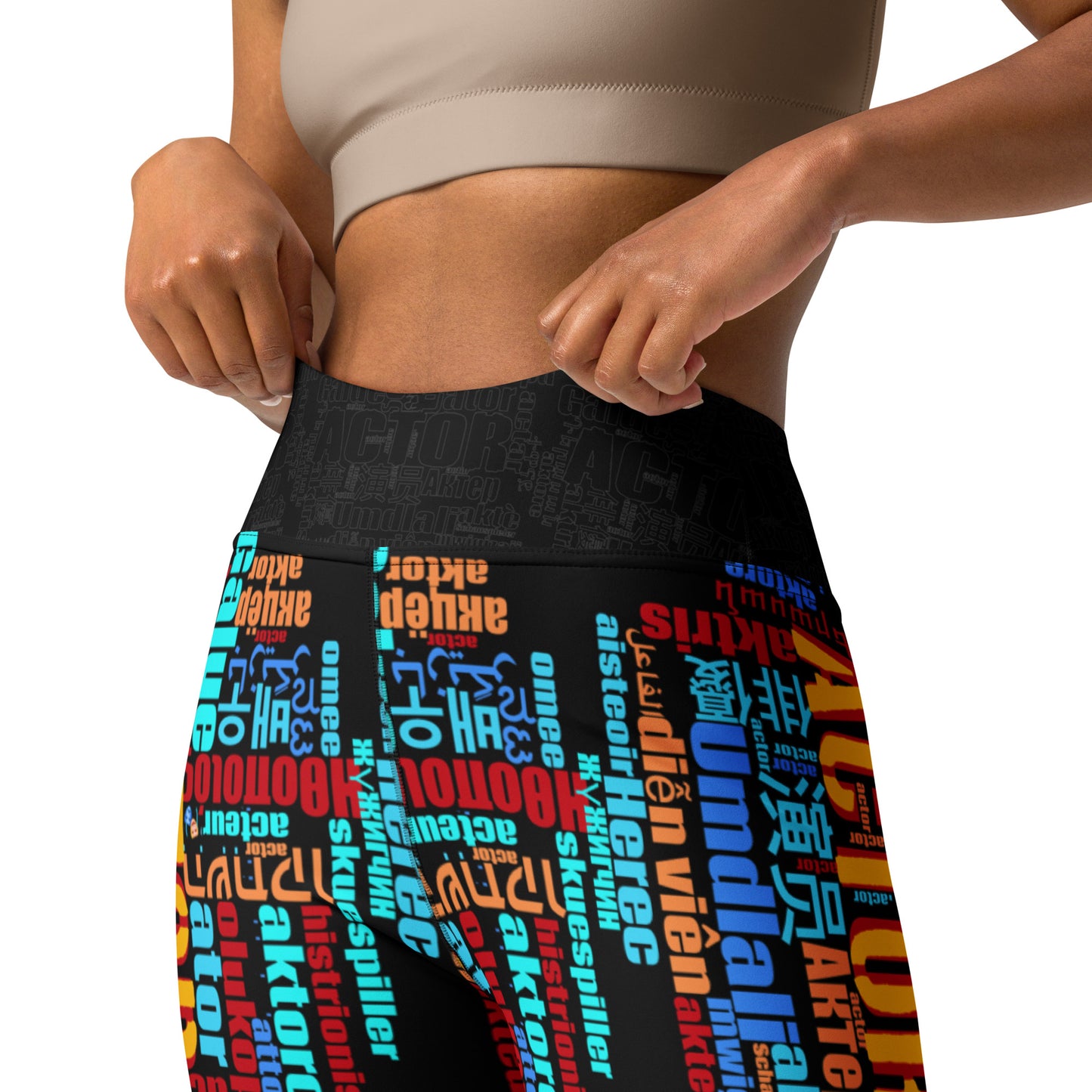 Actor in Languages - Yoga Running Workout Leggings