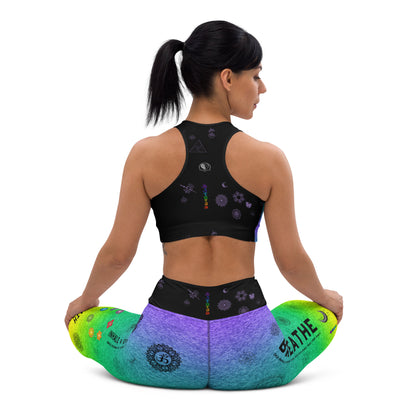 Breathe Inhale Exhale | Colorful | Yoga Leggings