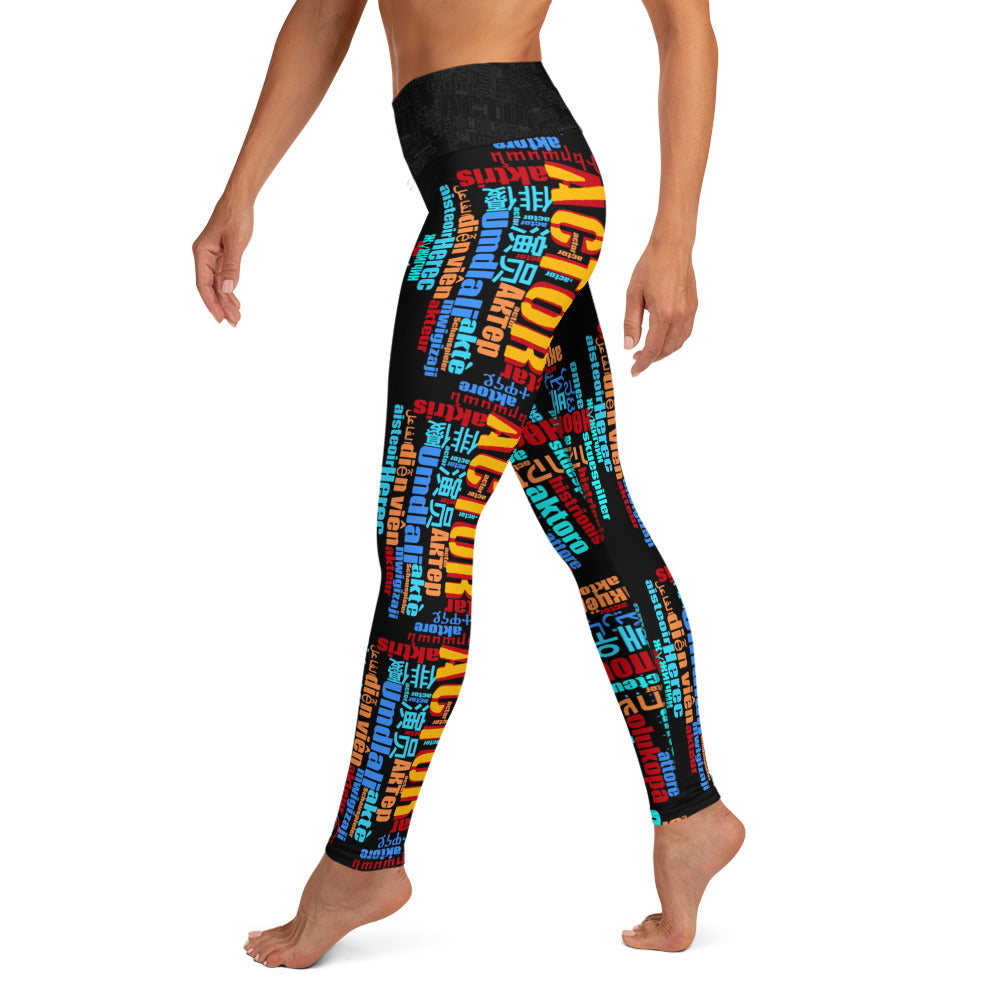 Actor in Languages - Yoga Running Workout Leggings