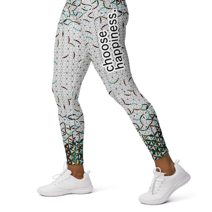 Choose Happiness - Yoga Running Workout Leggings