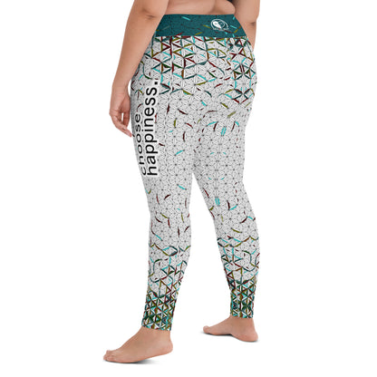 Choose Happiness - Yoga Running Workout Leggings
