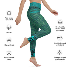 Unlimited Green - Yoga Running Lounging Leggings