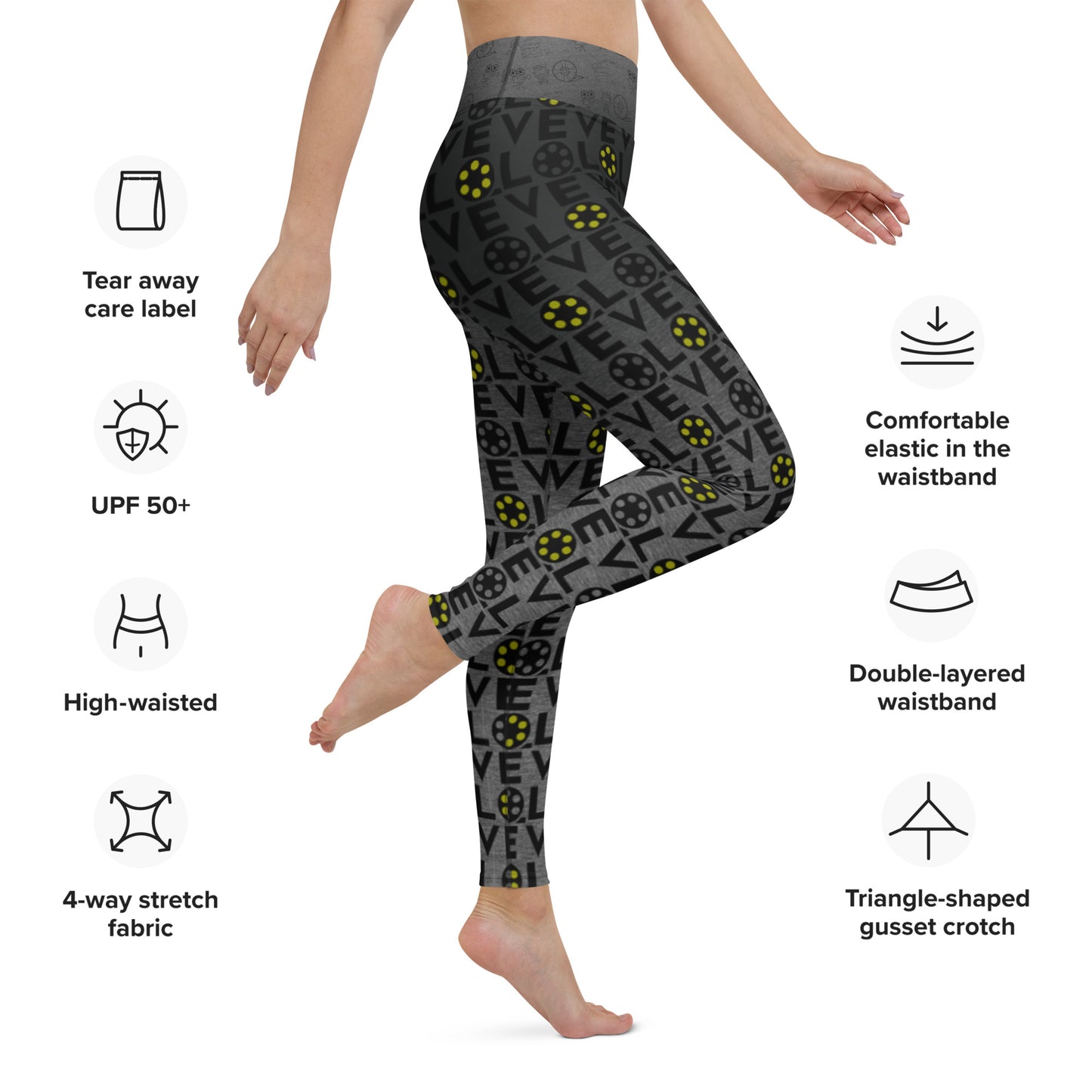 Love Movies Filmmaking - Yoga Running Workout Leggings