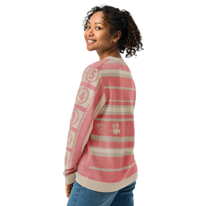 Strong Female Protagonist Pink Knitted crew neck sweater