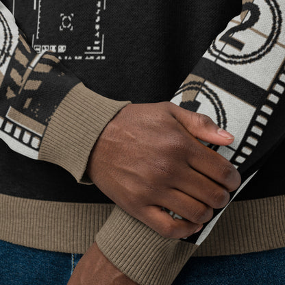 Record: Film Lover Movie Knitted Crew Neck Sweater
