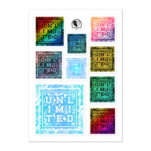 Unlimited - 9 Sticker Sheet