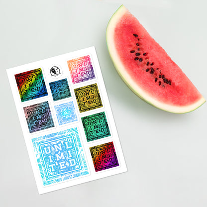 Unlimited - 9 Sticker Sheet
