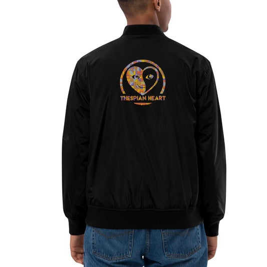 Thespian Heart Logo Colorful - Premium Recycled Bomber Jacket