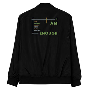I Am Enough - Colorful Premium Recycled Bomber Jacket