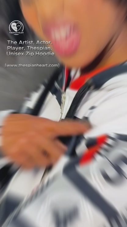 Artist. Actor. Player. Thespian. Recycled Unisex Zip Hoodie