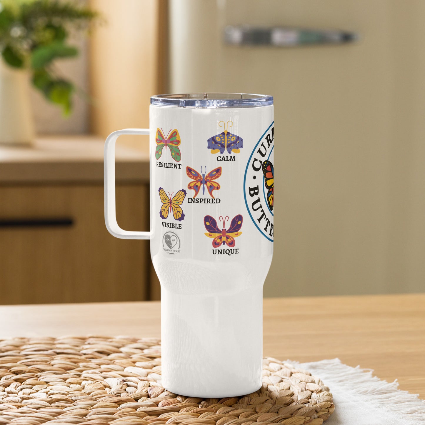 Currently Butterflying - 25oz Travel Coffee & Tea Mug