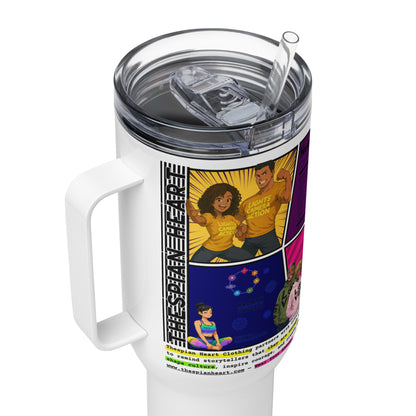 Wear Your Story 40oz Travel mug with a handle