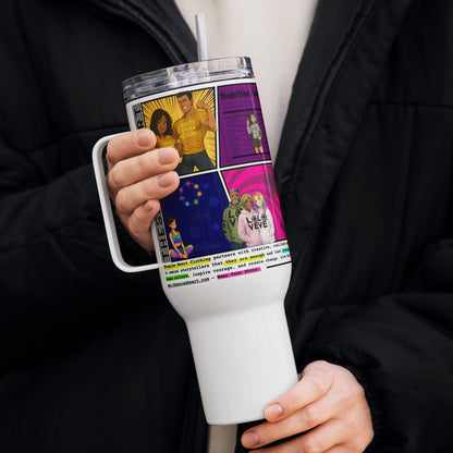 Wear Your Story 40oz Travel mug with a handle