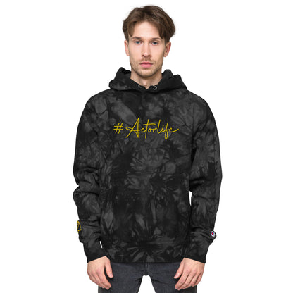 #Actorlife - Embroidered Unisex Champion Tie-Dye THICK Hoodie