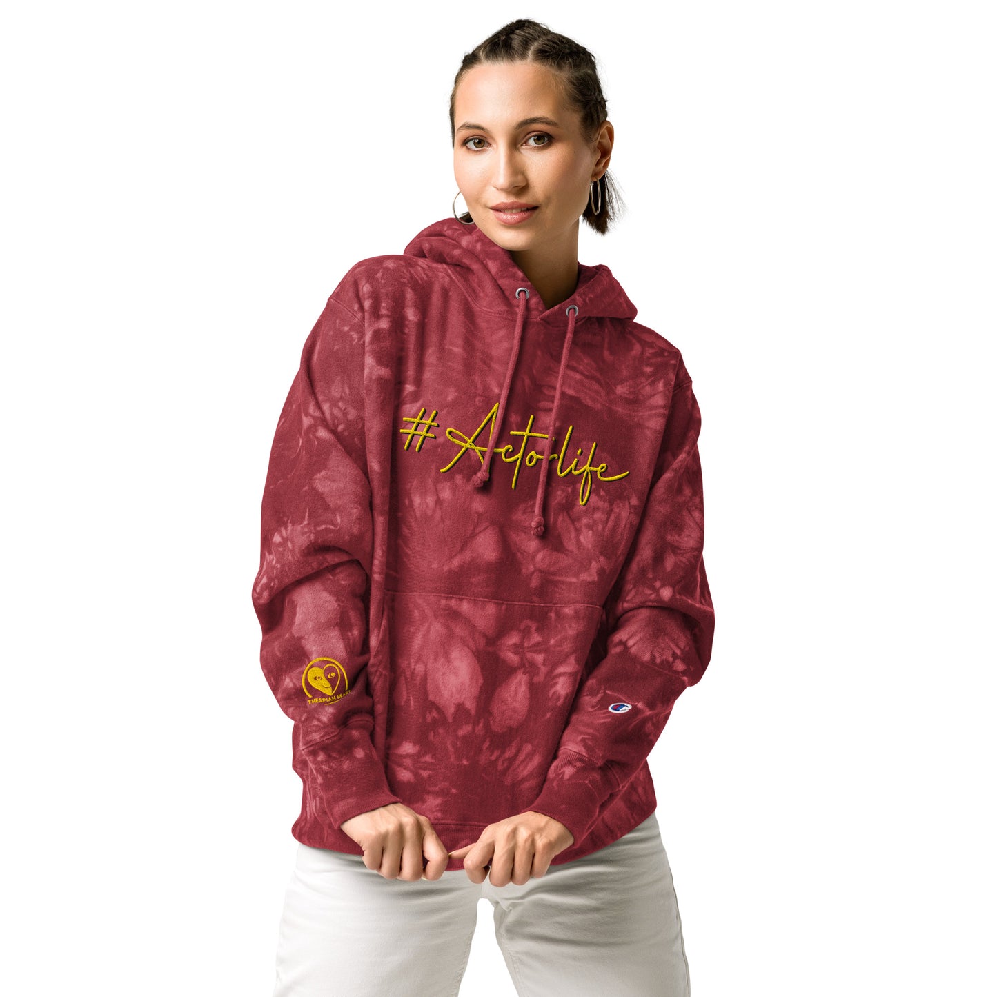 #Actorlife - Embroidered Unisex Champion Tie-Dye THICK Hoodie