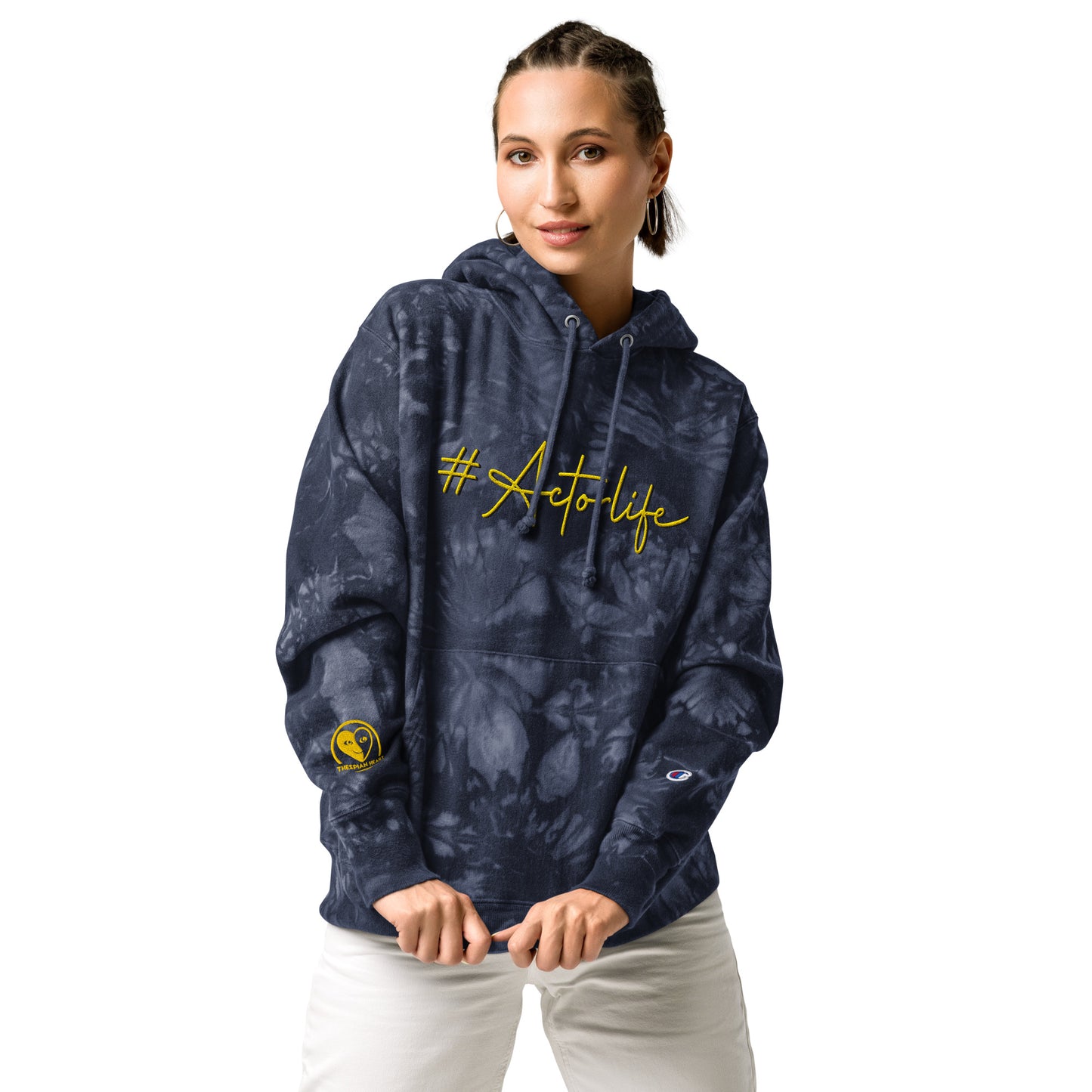 #Actorlife - Embroidered Unisex Champion Tie-Dye THICK Hoodie
