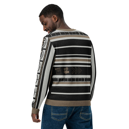 Countdown Sleeves: Film Love Black Knitted Crew Neck Sweater