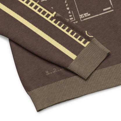 Countdown Sleeves: I Am Enough Brown Knitted Crew Neck Sweater
