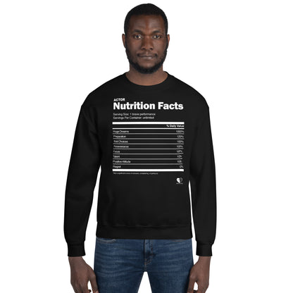 Actor Nutrition Facts - Printed Staple Unisex Crewneck Sweatshirt
