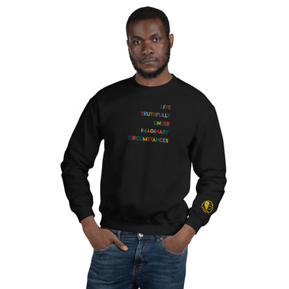 Live Truthfully Colorful - Embroidered Staple Unisex Crewneck Sweatshirt