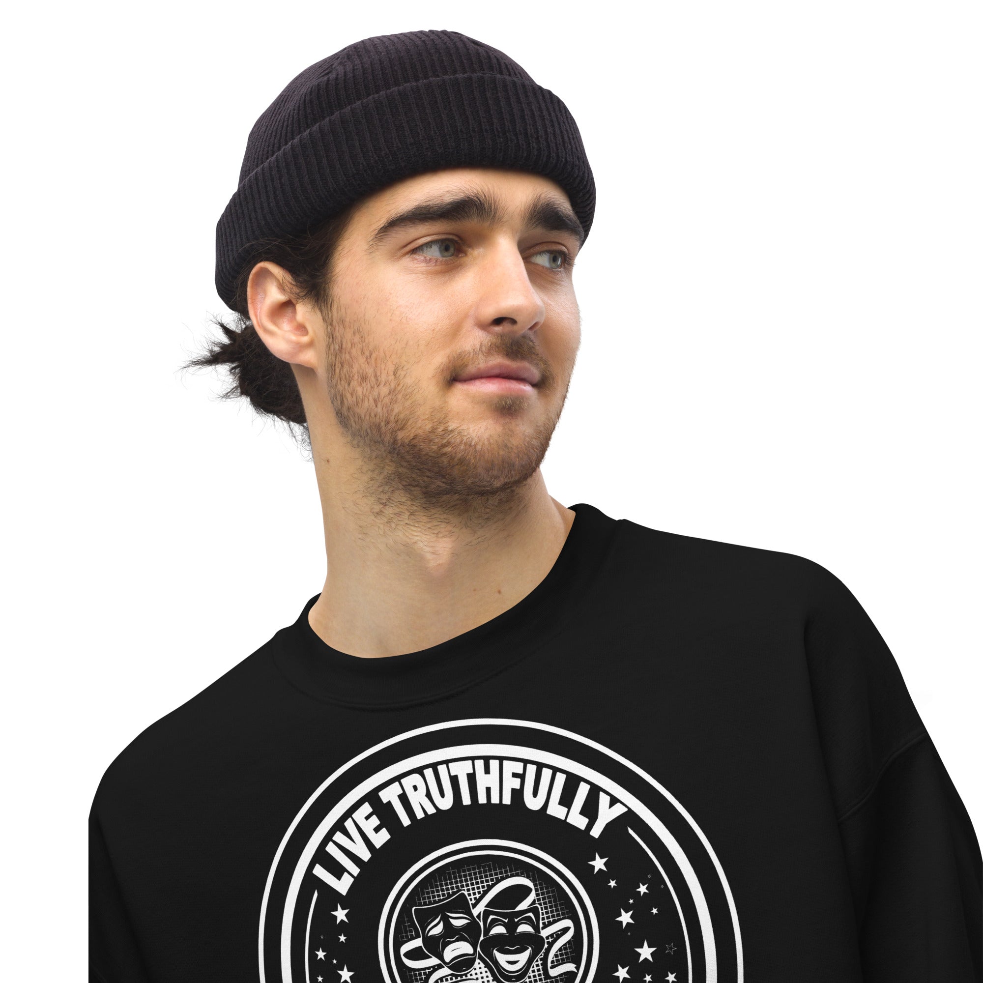 Live Truthfully - Printed Staple Unisex Crewneck Sweatshirt