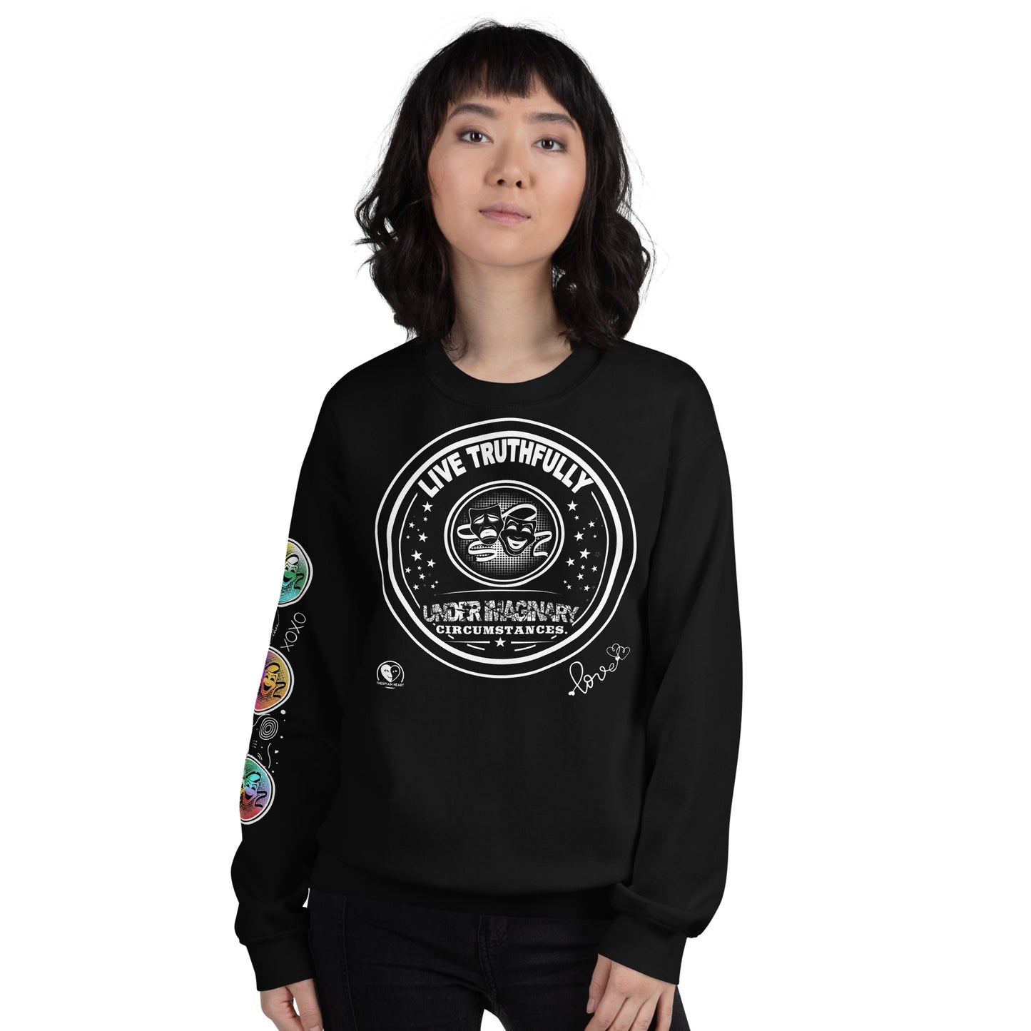 Live Truthfully - Printed Staple Unisex Crewneck Sweatshirt