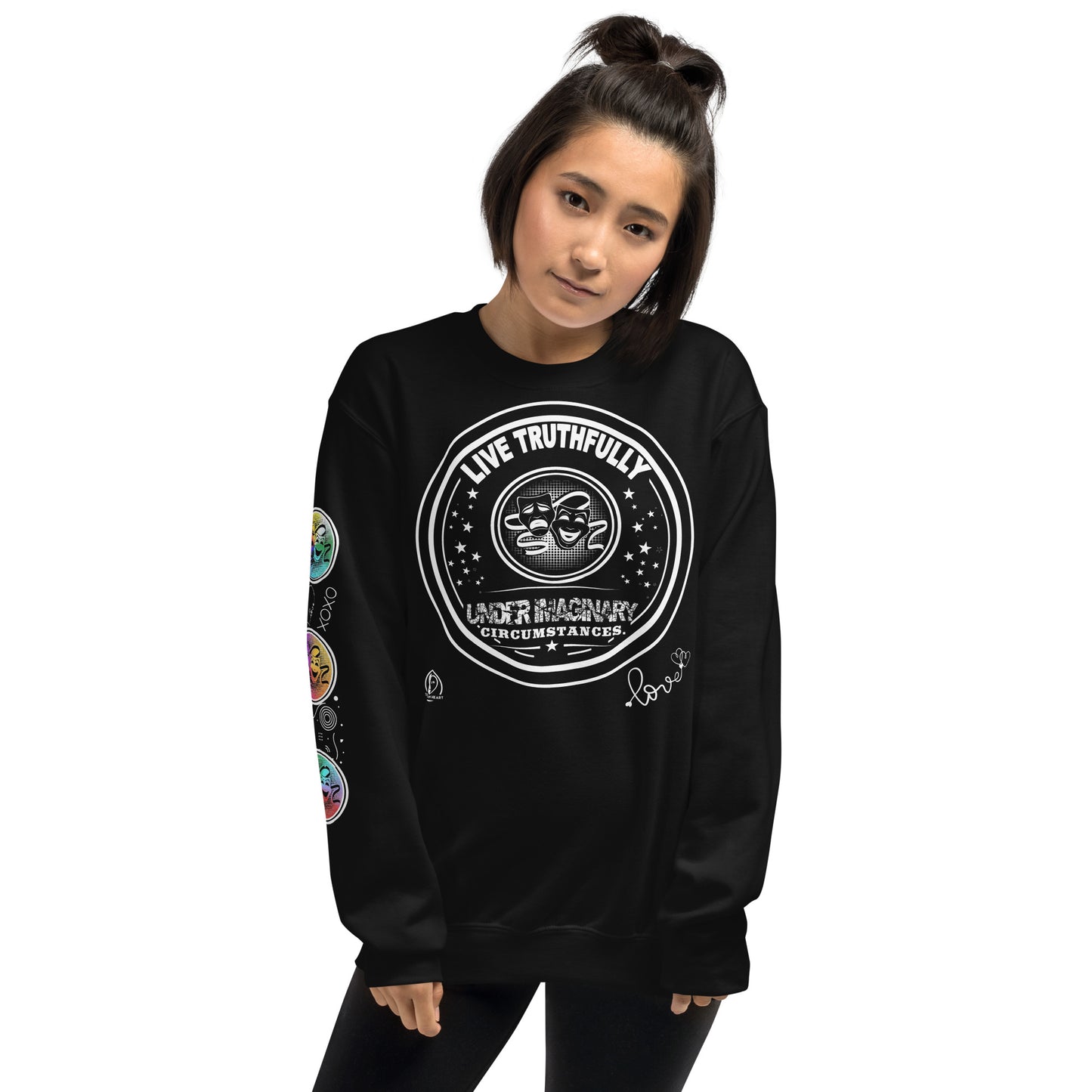 Live Truthfully - Printed Staple Unisex Crewneck Sweatshirt