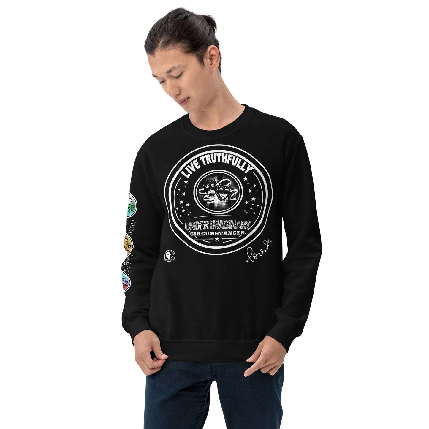 Live Truthfully - Printed Staple Unisex Crewneck Sweatshirt