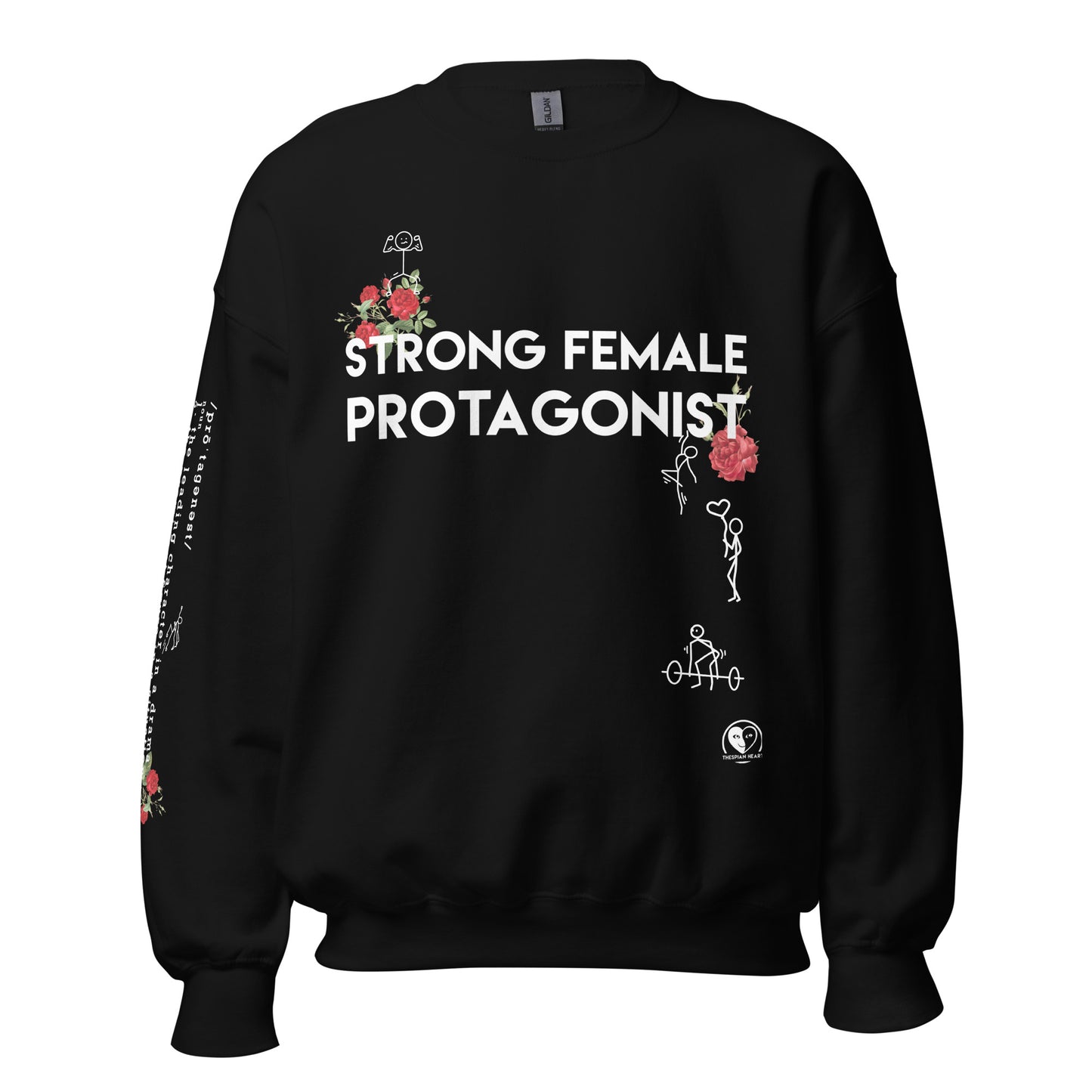 Strong Female Protagonist Rose - Printed Staple Unisex Crewneck Sweatshirt