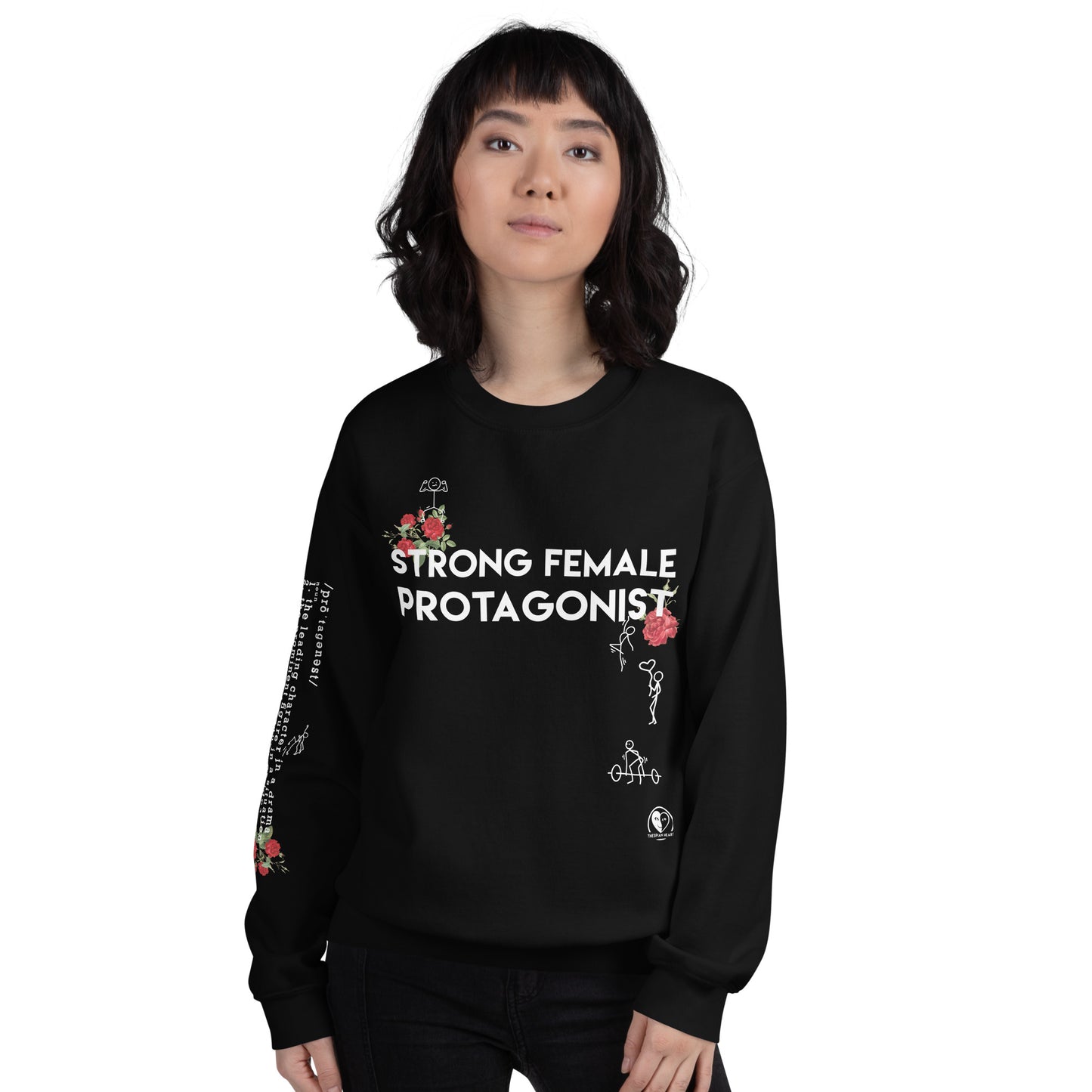 Strong Female Protagonist Rose - Printed Staple Unisex Crewneck Sweatshirt