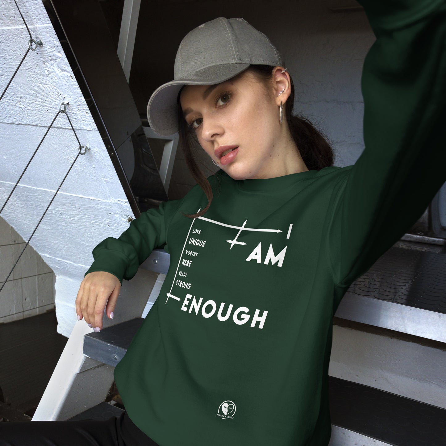 I Am Enough - Printed Staple Unisex Crewneck Sweatshirt