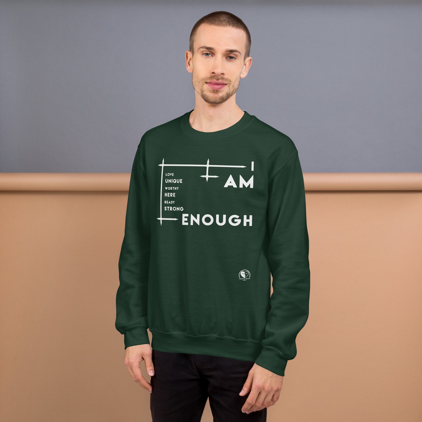 I Am Enough - Printed Staple Unisex Crewneck Sweatshirt