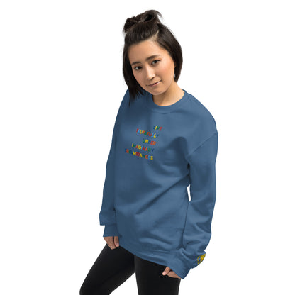 Live Truthfully Colorful - Embroidered Staple Unisex Crewneck Sweatshirt