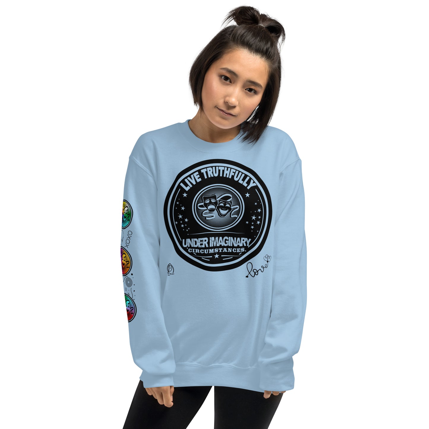 Live Truthfully - Printed Staple Unisex Crewneck Sweatshirt