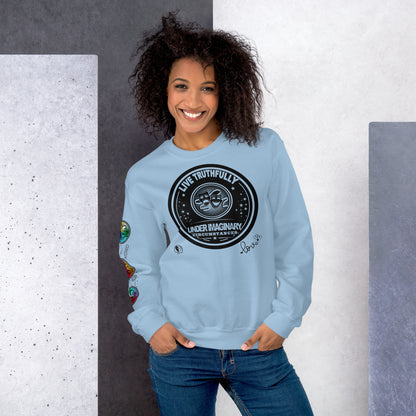 Live Truthfully - Printed Staple Unisex Crewneck Sweatshirt