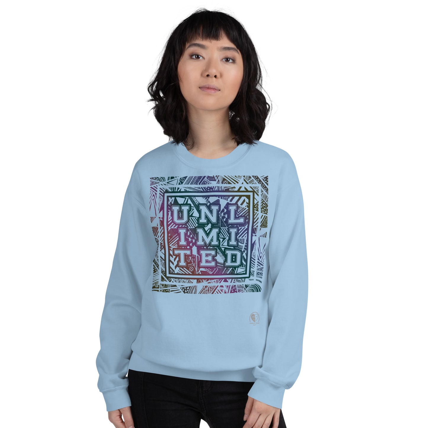 Unlimited Colorful - Printed Staple Unisex Crewneck Sweatshirt