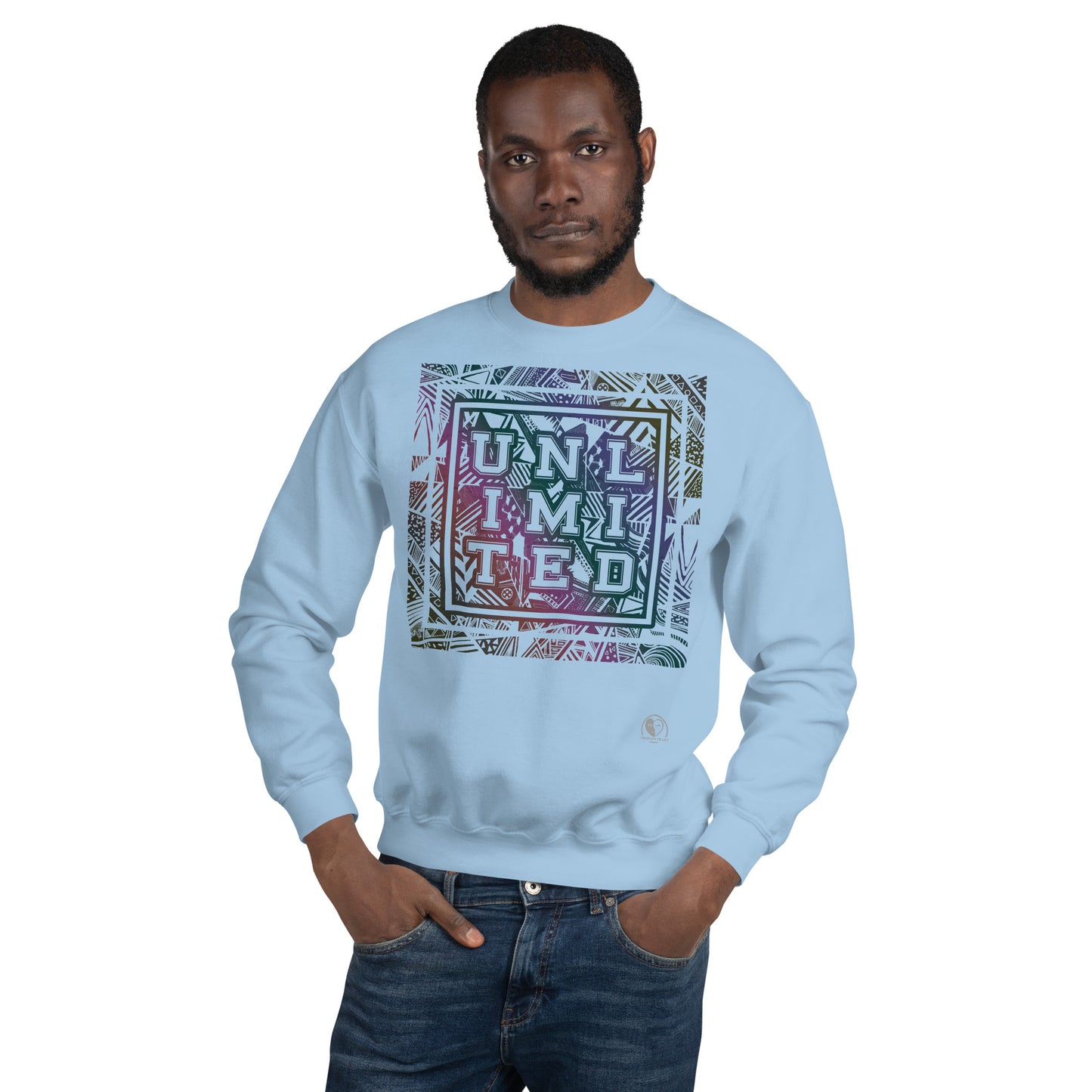 Unlimited Colorful - Printed Staple Unisex Crewneck Sweatshirt