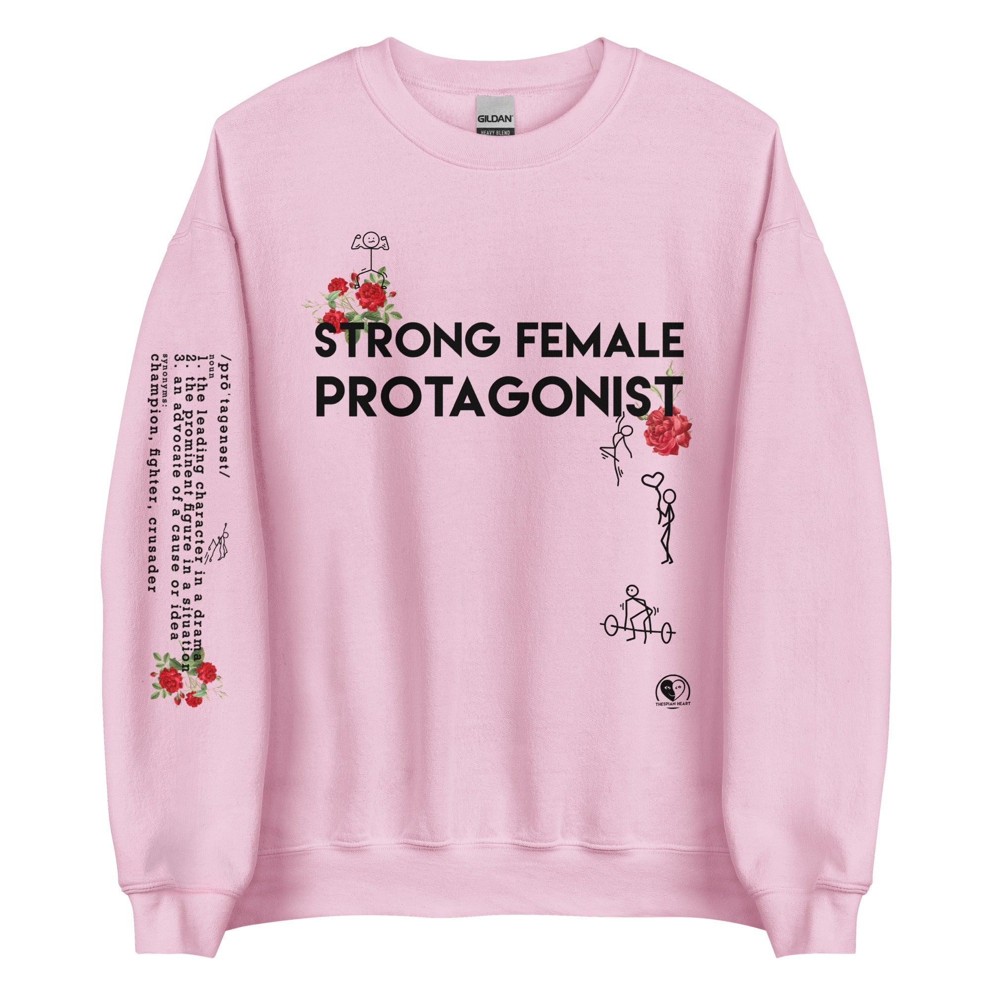 Strong Female Protagonist Rose - Printed Staple Unisex Crewneck Sweatshirt