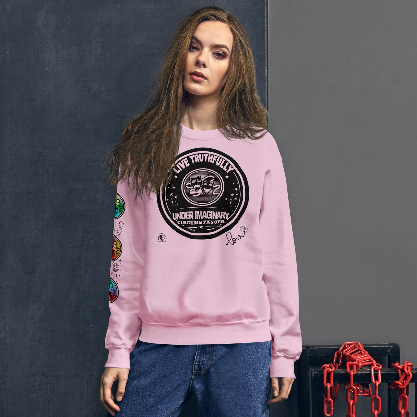 Live Truthfully - Printed Staple Unisex Crewneck Sweatshirt