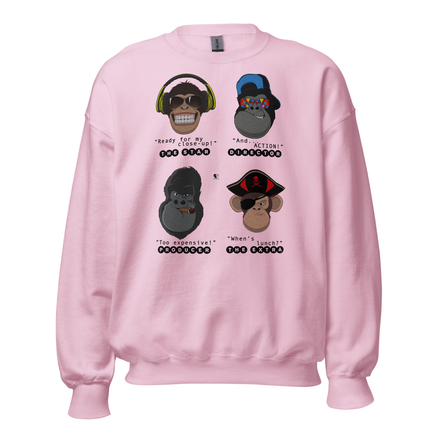 Movie Film Set Monkeys - Printed Staple Unisex Crewneck Sweatshirt