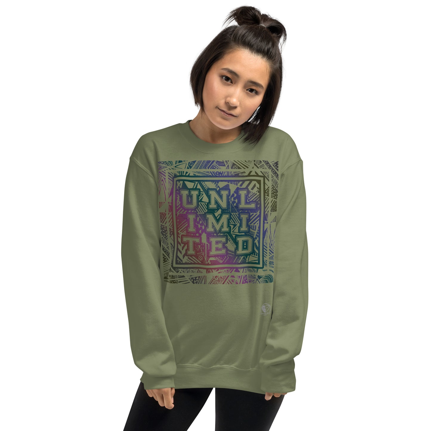 Unlimited Colorful - Printed Staple Unisex Crewneck Sweatshirt