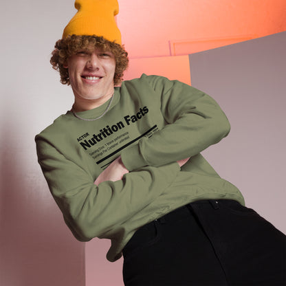 Actor Nutrition Facts - Printed Staple Unisex Crewneck Sweatshirt